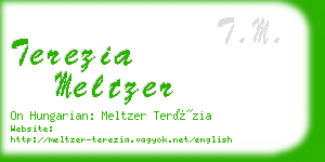 terezia meltzer business card